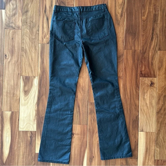 ASOS Tall Black Coated Denim Bootcut Jeans size 28/36 Tall - Picture 3 of 5